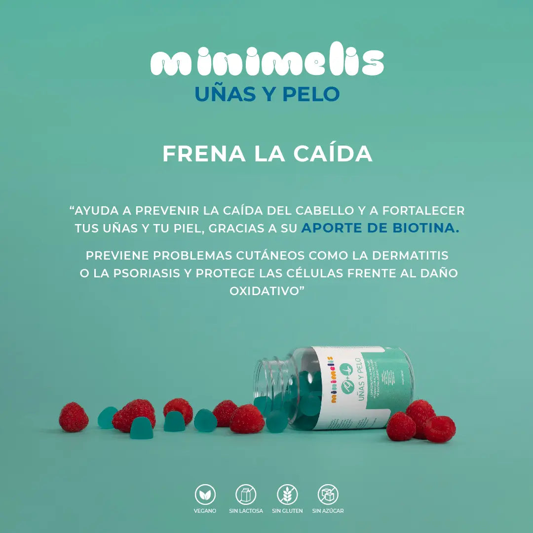 Gominolas de Biotina. 180 gr Uñas, piel y cabello