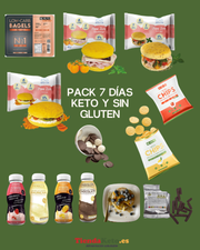 Pack inicio keto 7 días. Sin gluten. Hasta -6 kgs en 7 días
