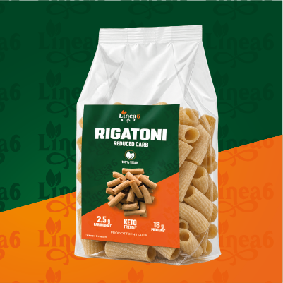 Rigatoni keto Linea 6, paquete de 250 g