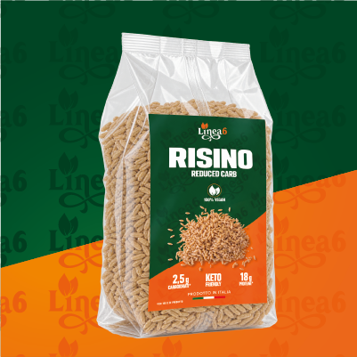 Risino keto Linea 6, pasta para sopa, paquete de 250 g