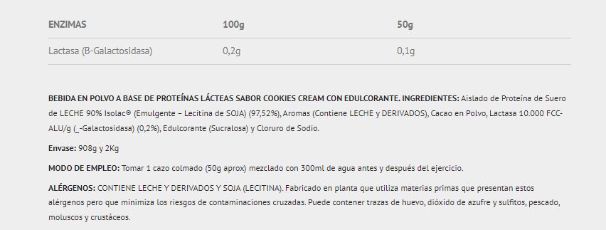 MONODOSIS PROTEINA ISOLAT 2.0 30G COOKIES, Scientiffic Nutrition