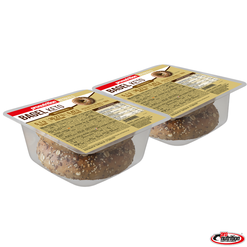 Bagel Keto, pack de 4.  Pronutrition. 240 gr.