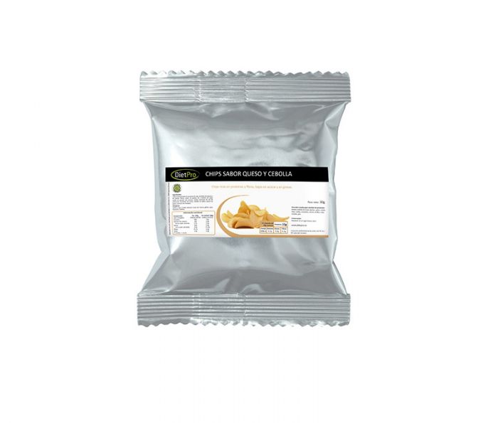 Chips keto de queso y cebolla Diet Pro incluidas en el Pack Menú Keto Semana 5