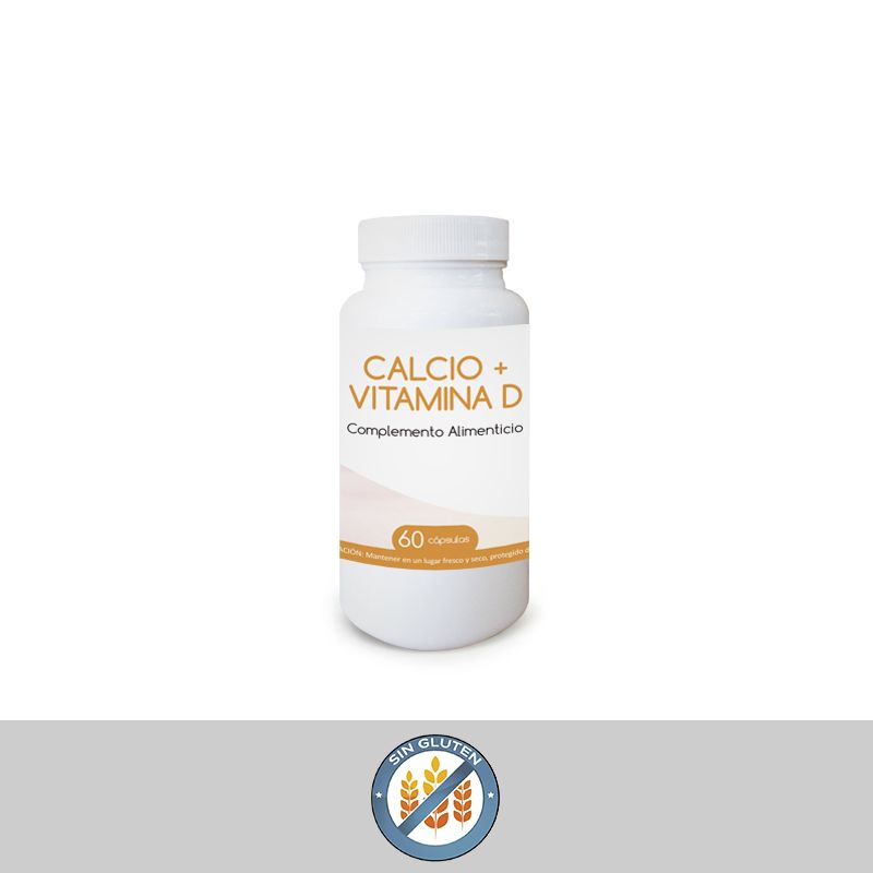 Calcio y Vitamina D. (60 cápsulas). Diet Pro