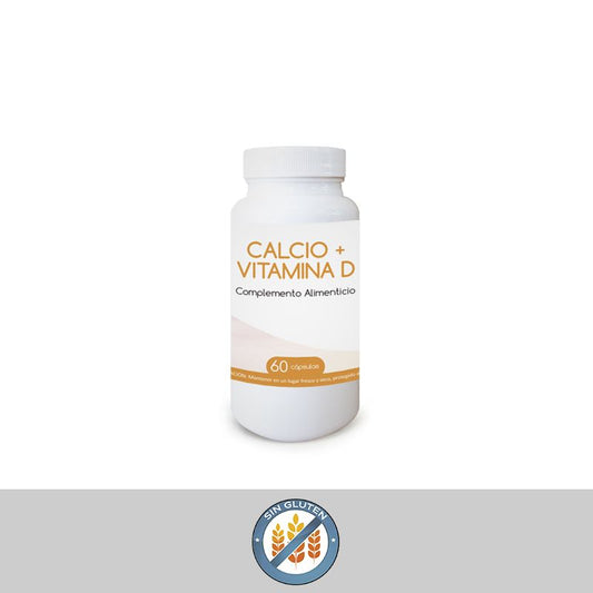 Calcio y Vitamina D. (60 cápsulas). Diet Pro