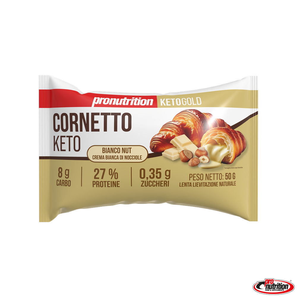 Croissant keto de chocolate blanco y avellanas (Bianco Nut), Pronutrition 50 g