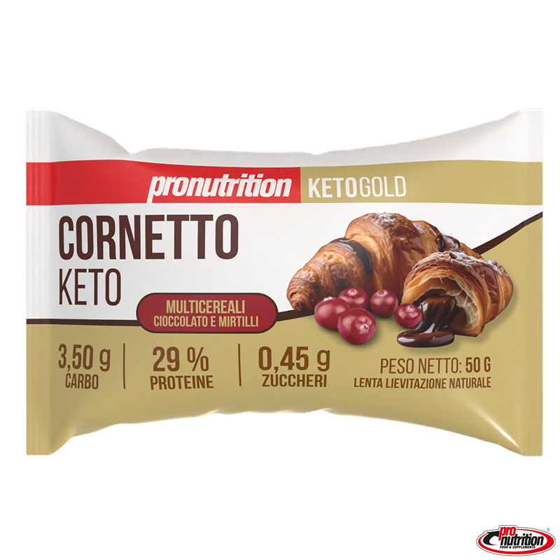 Croissant Keto con Mermelada de Arándanos. 50 gr. Pronutrition