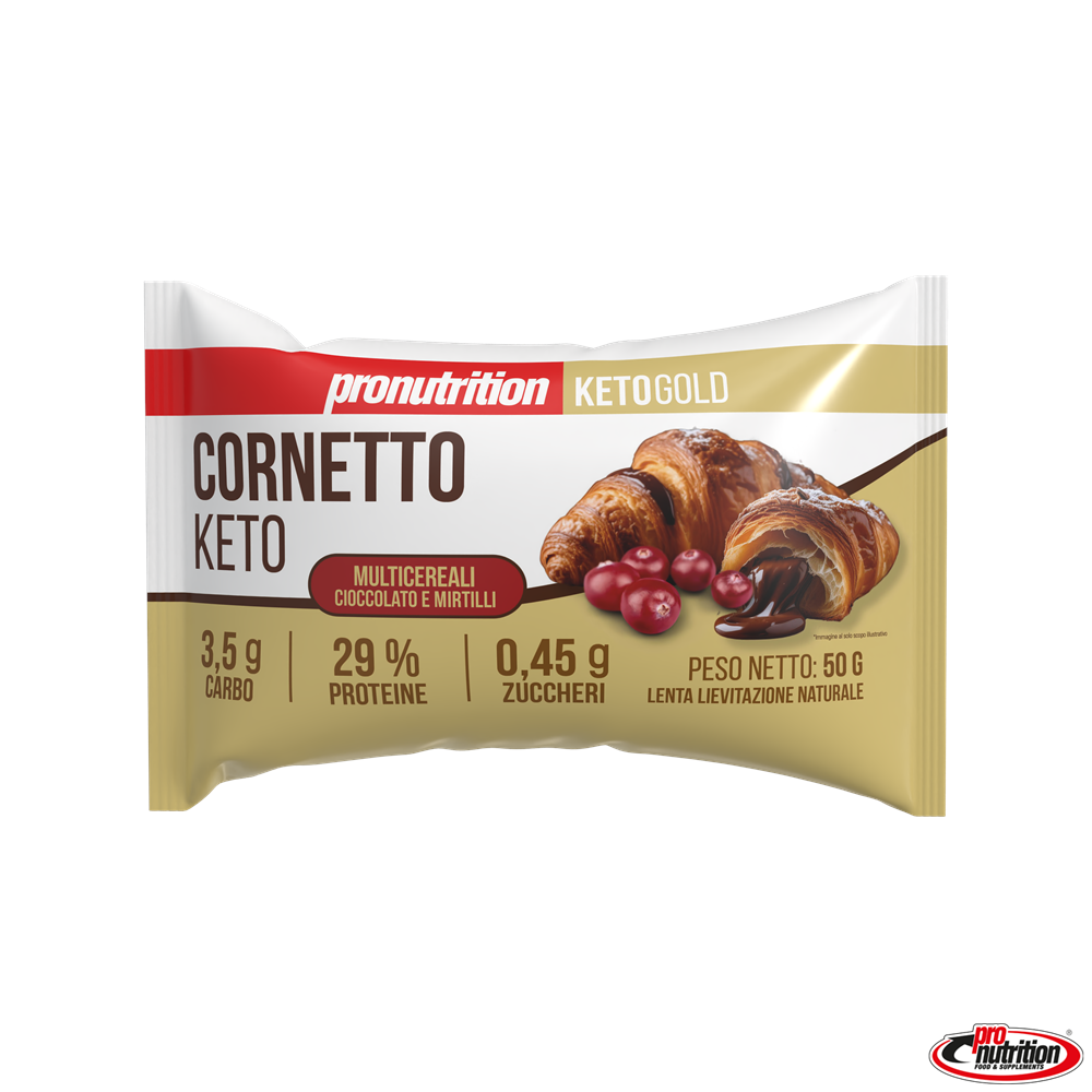 Croissant keto multicereal de chocolate y arándanos, Pronutrition 50 g