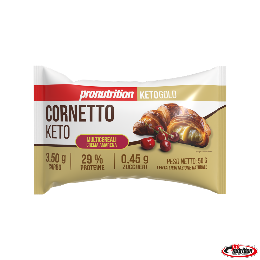 Croissant keto multicereal de crema y cereza negra, Pronutrition 50 g