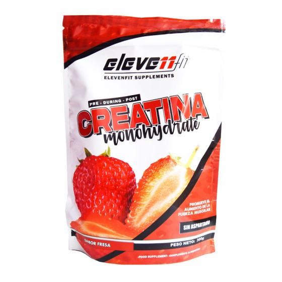 Creatina monohidrato sabor FRESA, 300 gr