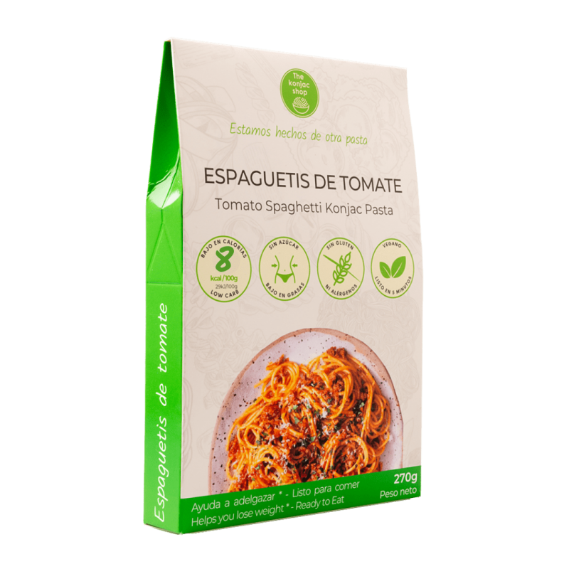 Espaguetis de Konjac con Tomate - 200g - The Konjac Shop