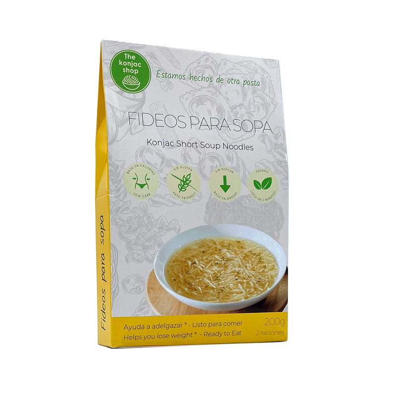 Fideos Konjac para sopa. 200 gr. The Konjac Shop