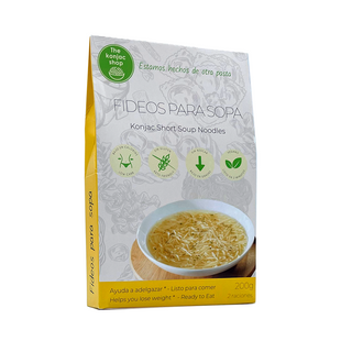 Fideos de konjac para sopa de The Konjac Shop, 200 g, ramen keto sin gluten