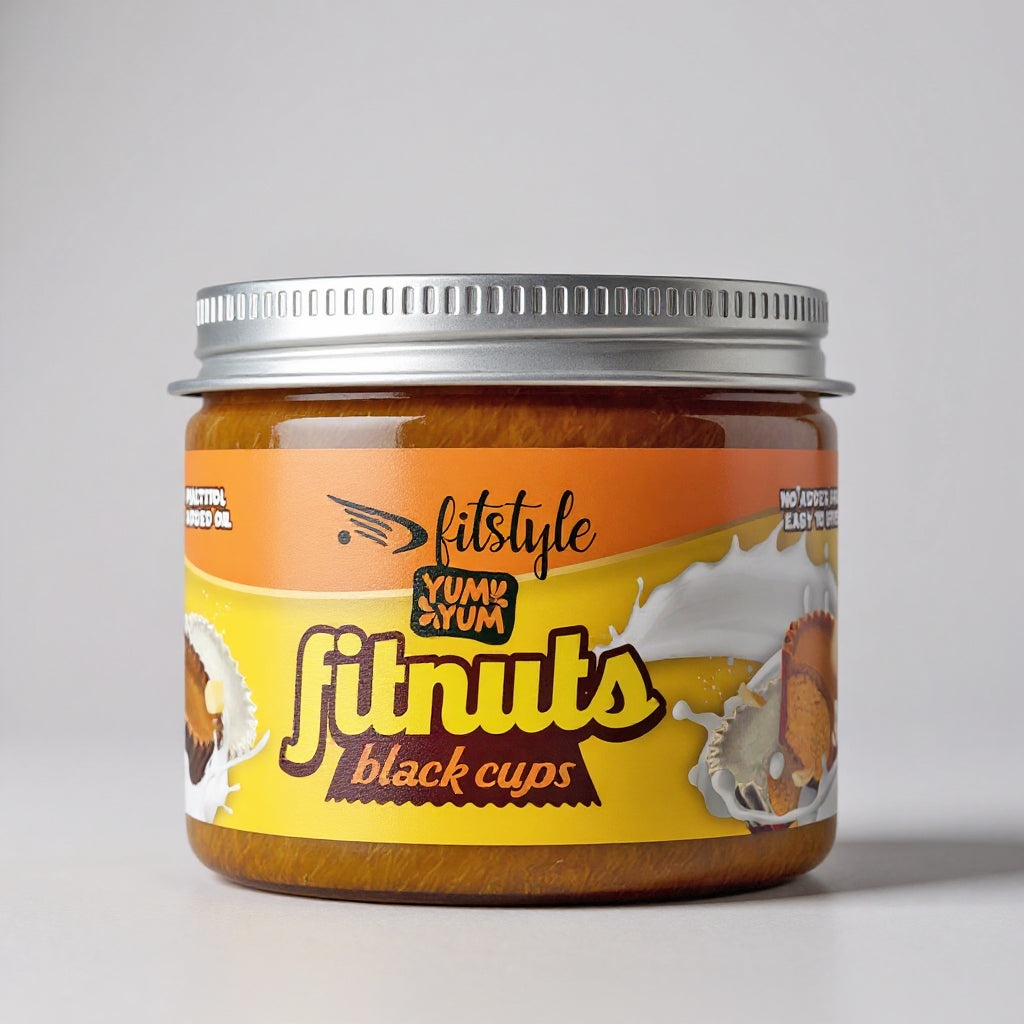 FITnuts Black Cups, crema de cacahuete keto con cacao de 200 g de Fitstyle