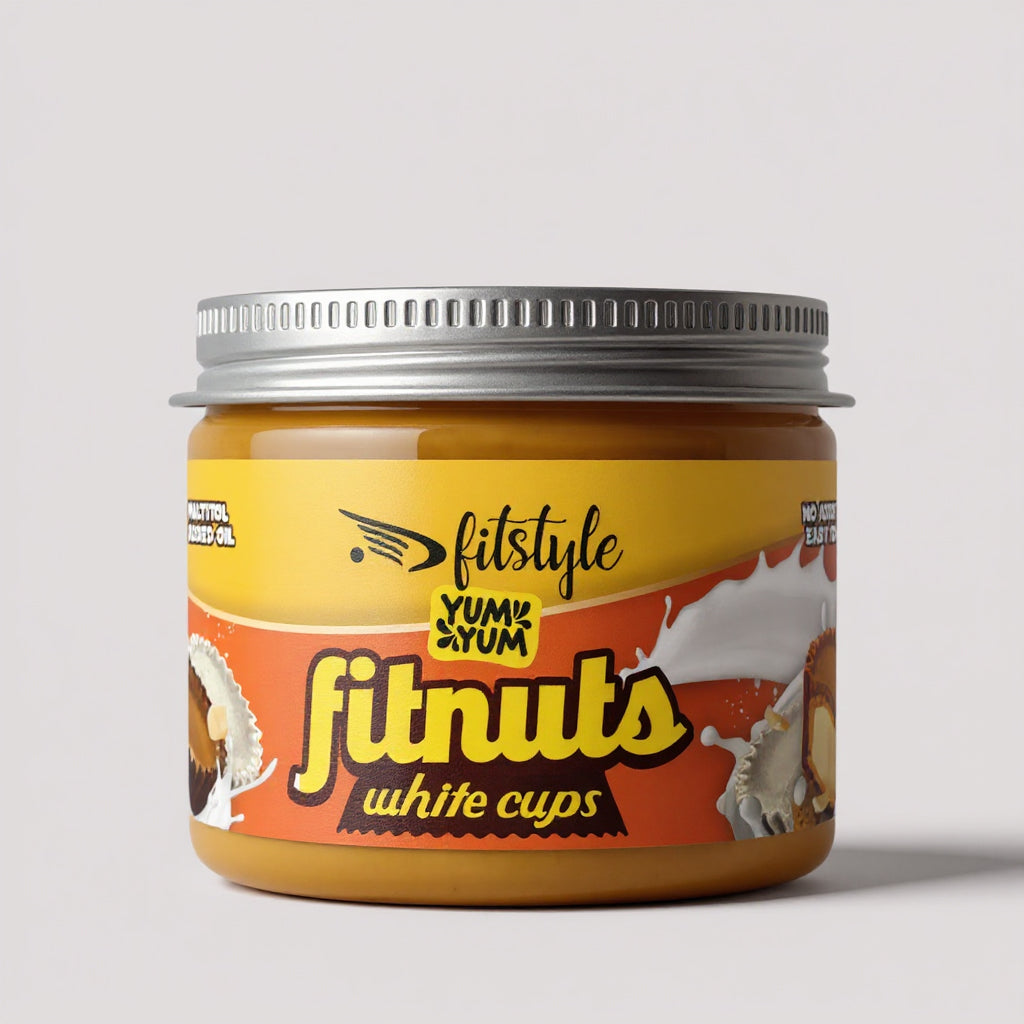 FITnuts White Cups, crema de cacahuete keto de 200 g de Fitstyle