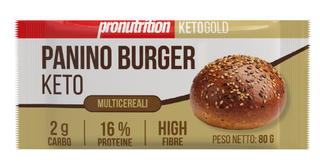 Pan hamburguesa keto · 1,6g netos · 80g · Pronutrition