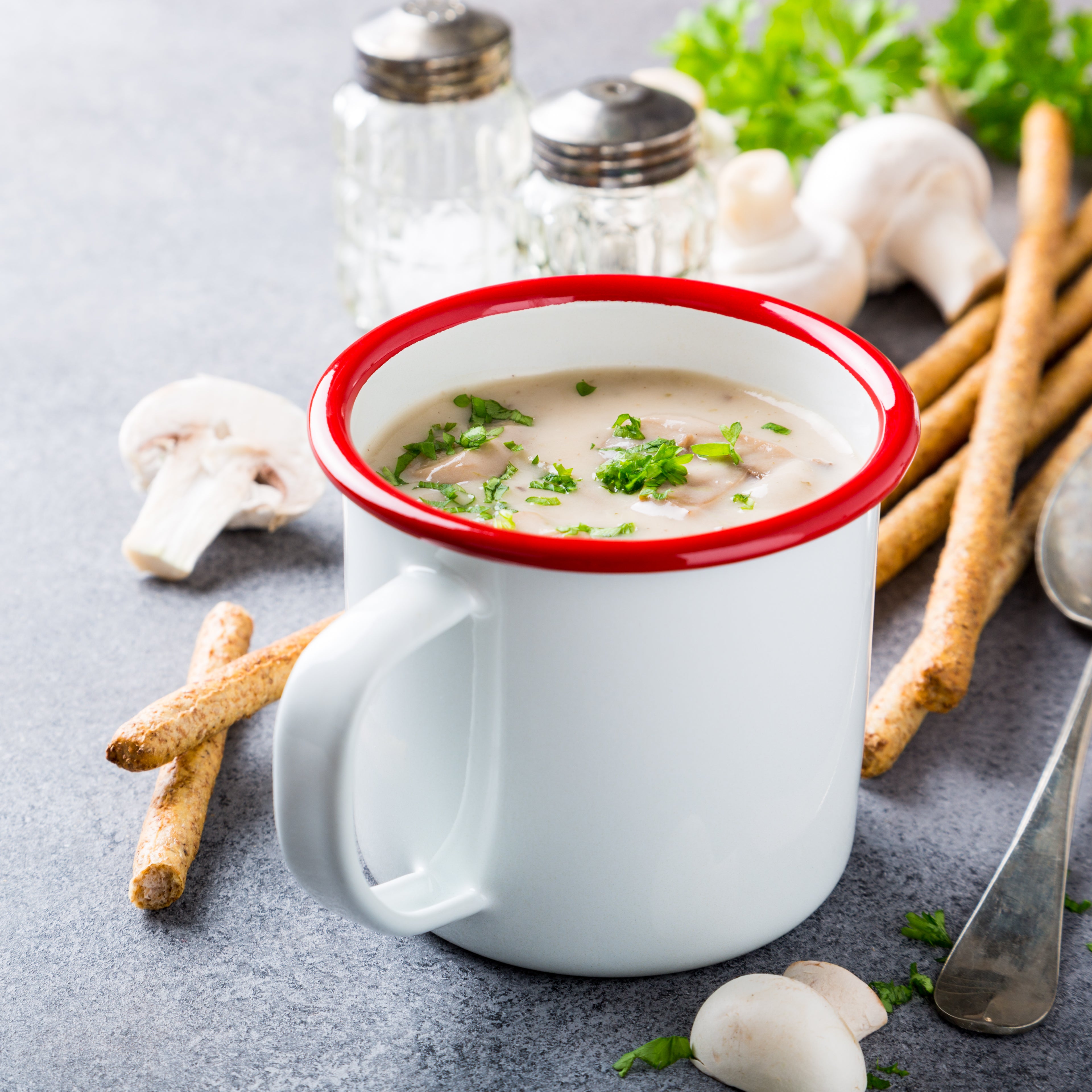 Crema de champiñones proteica y keto. 5 ud. Diet Pro