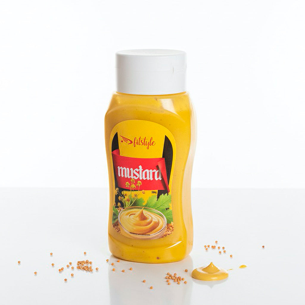 Salsa mostaza keto Fitstyle servida en un plato