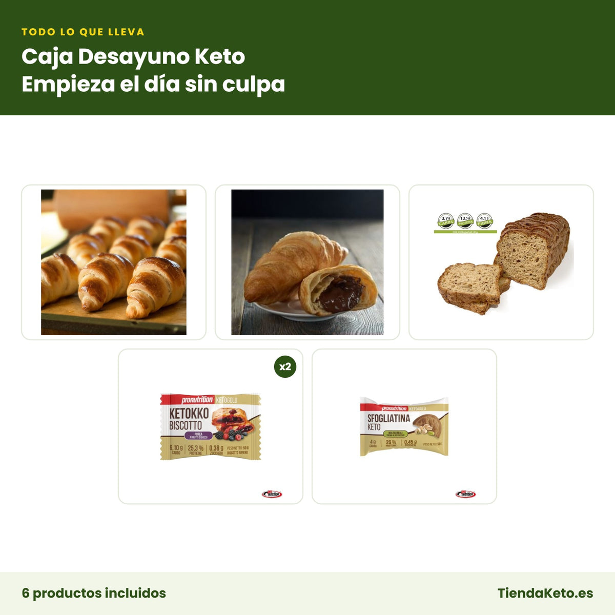 Caja Desayuno Keto: todos los productos que incluye el pack