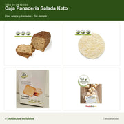 Caja Panadería Salada Keto: los 4 productos que incluye el pack