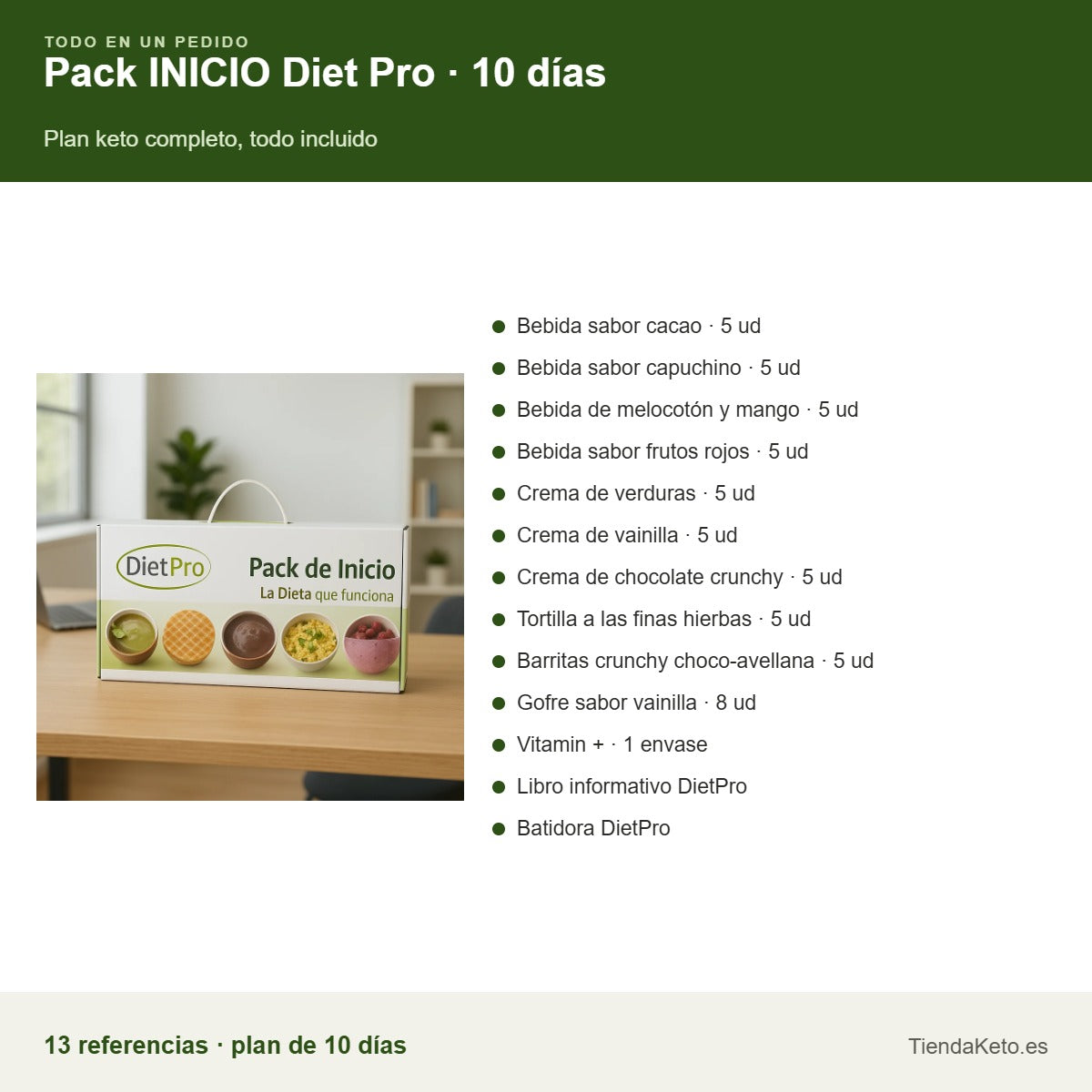 Pack INICIO Diet Pro 10 días: todo lo que incluye el pack