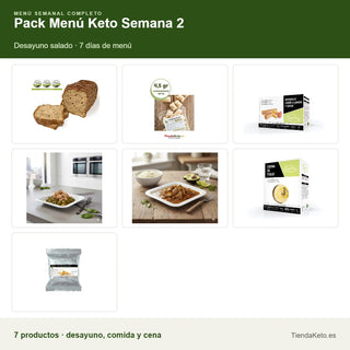 Pack Menú Keto Semana 2: todos los productos que incluye el pack