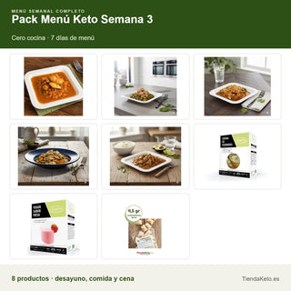 Pack Menú Keto Semana 3: todos los productos que incluye el pack