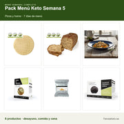 Pack Menú Keto Semana 5: todos los productos que incluye el pack