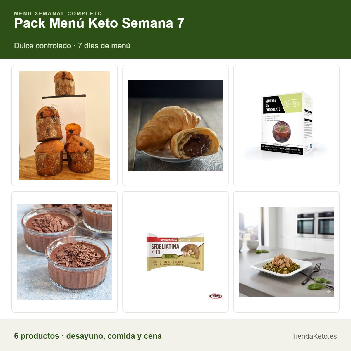 Pack Menú Keto Semana 7: todos los productos que incluye el pack