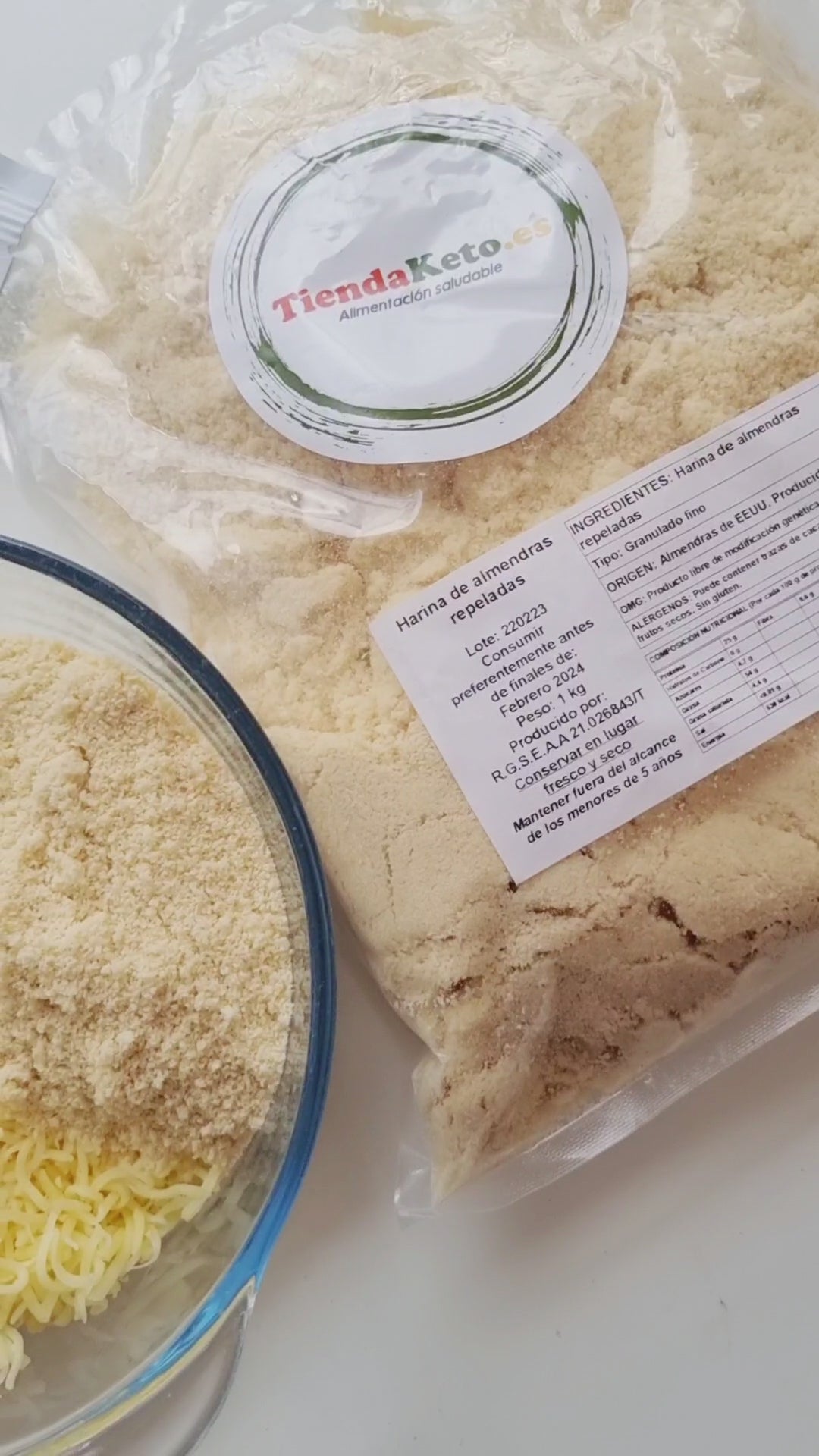 Cargar vídeo: Harina de almendras 1 kg.