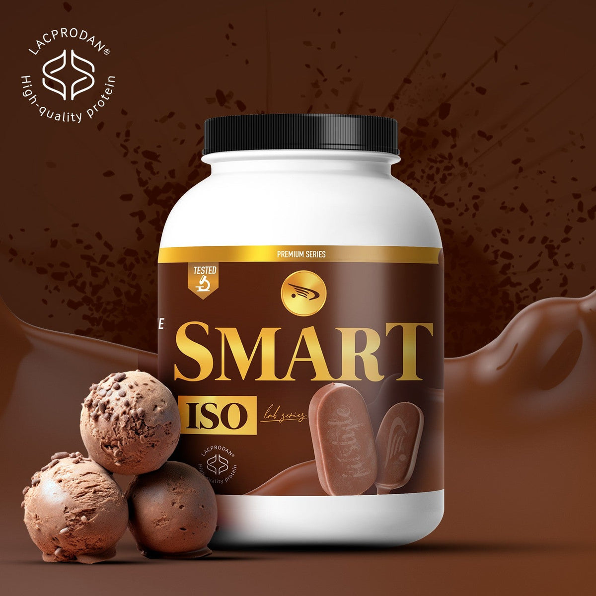 Proteína aislada de suero keto Fitstyle sabor Belgian Chocolate 500 g