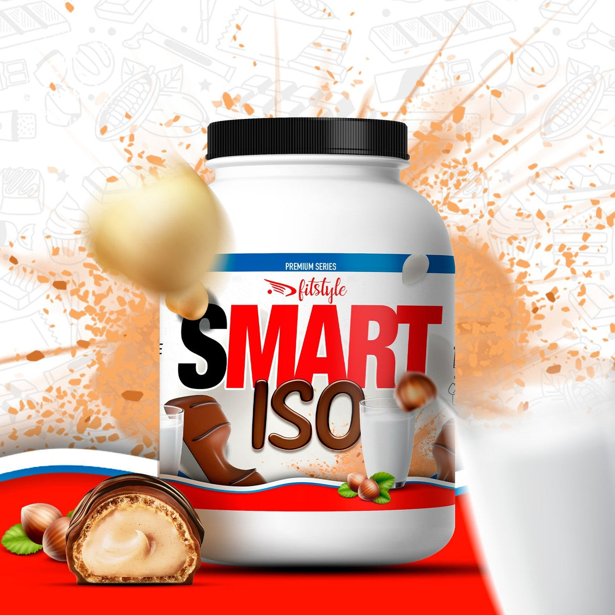 Proteína aislada de suero keto Fitstyle sabor Choco Good 500 g