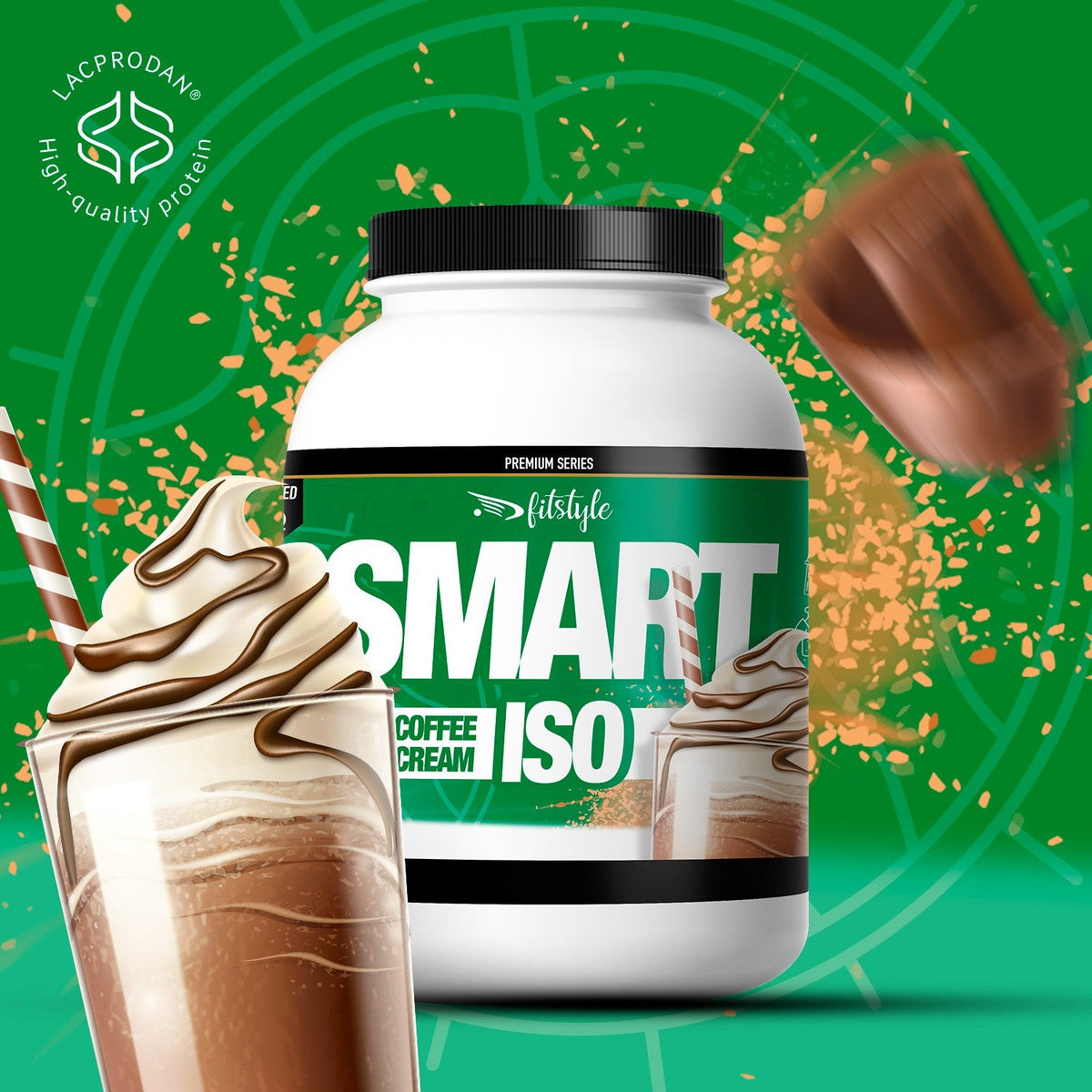 Proteína aislada de suero keto Fitstyle sabor Coffee Cream 500 g