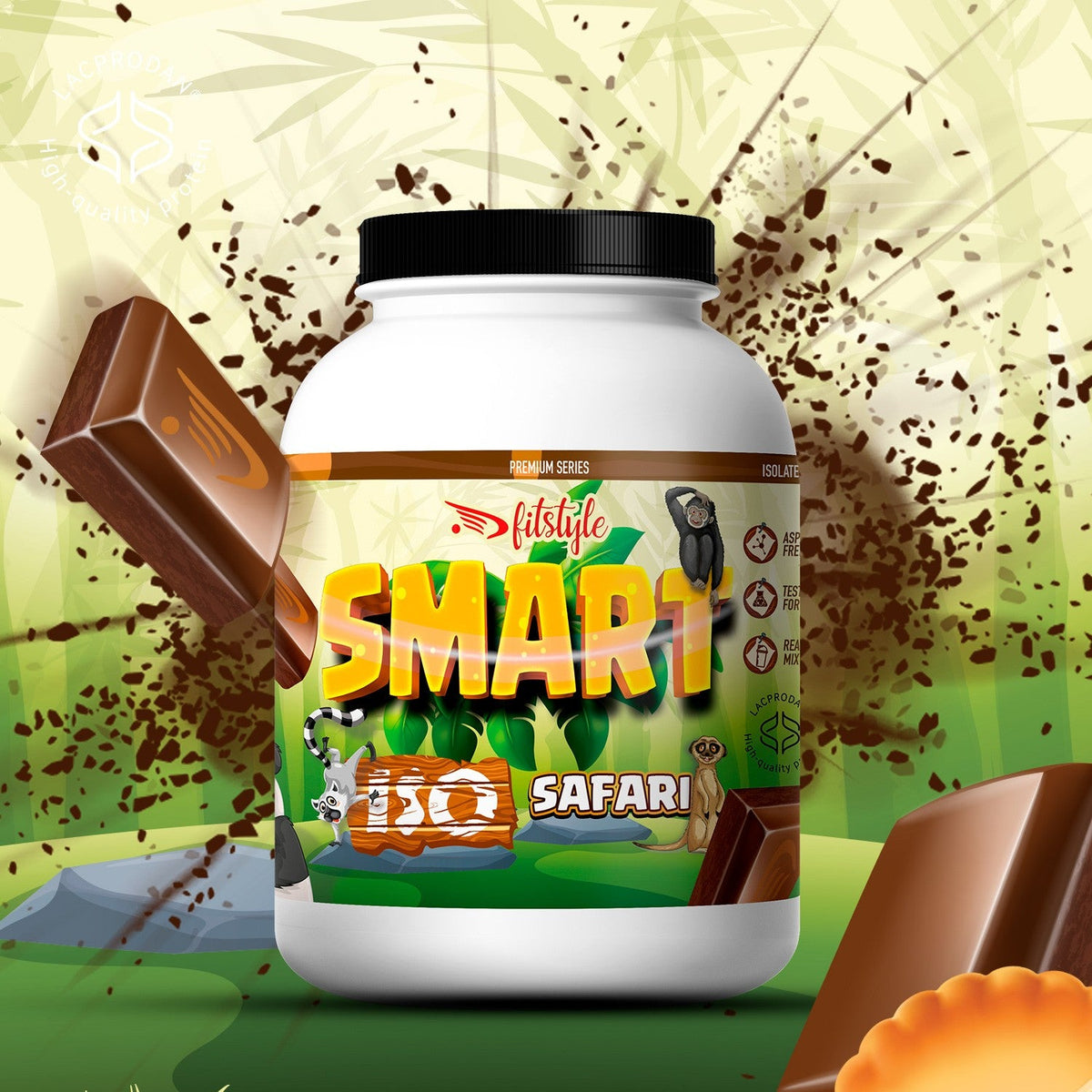 Proteína aislada de suero keto Fitstyle sabor Safari 500 g