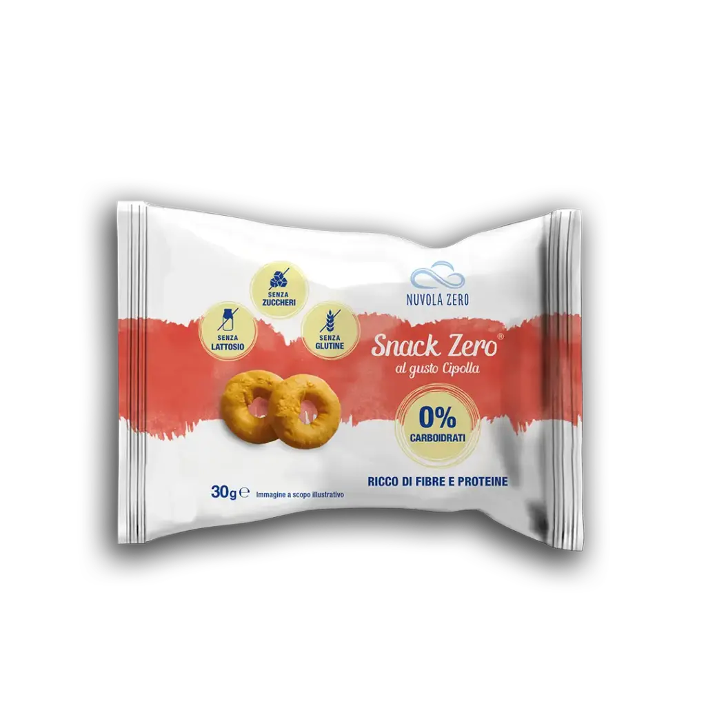 Aros keto sabor cebolla, 30gr. Nuvola Zero
