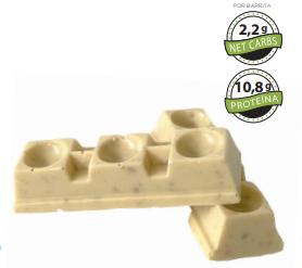 Barrita keto de chocolate blanco estilo ketoblerone, Low Carb Goodies