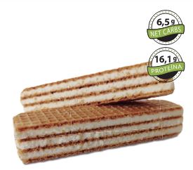 Wafer keto de coco · 16,1g proteína por unidad · 5 ud · 190g · Low Carb Goodies