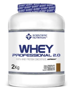 Proteína Whey professional 2.0,  Sabor CHOCOLATE (2 kg). Scientiffic Nutrition