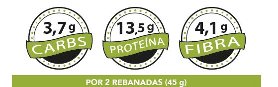 Pan de molde de proteínas,  artesano y keto . Con semillas de sésamo. 360 gr. Low Carb Goodies