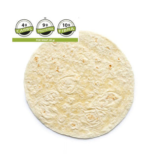 Wraps keto · 4g netos · Alto en proteína · 6 wraps · Low Carb Goodies