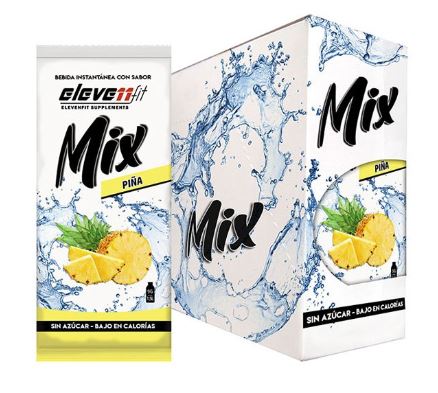 Caja de 12 sobres mix sabor PIÑA sin azúcar. Eleven fit