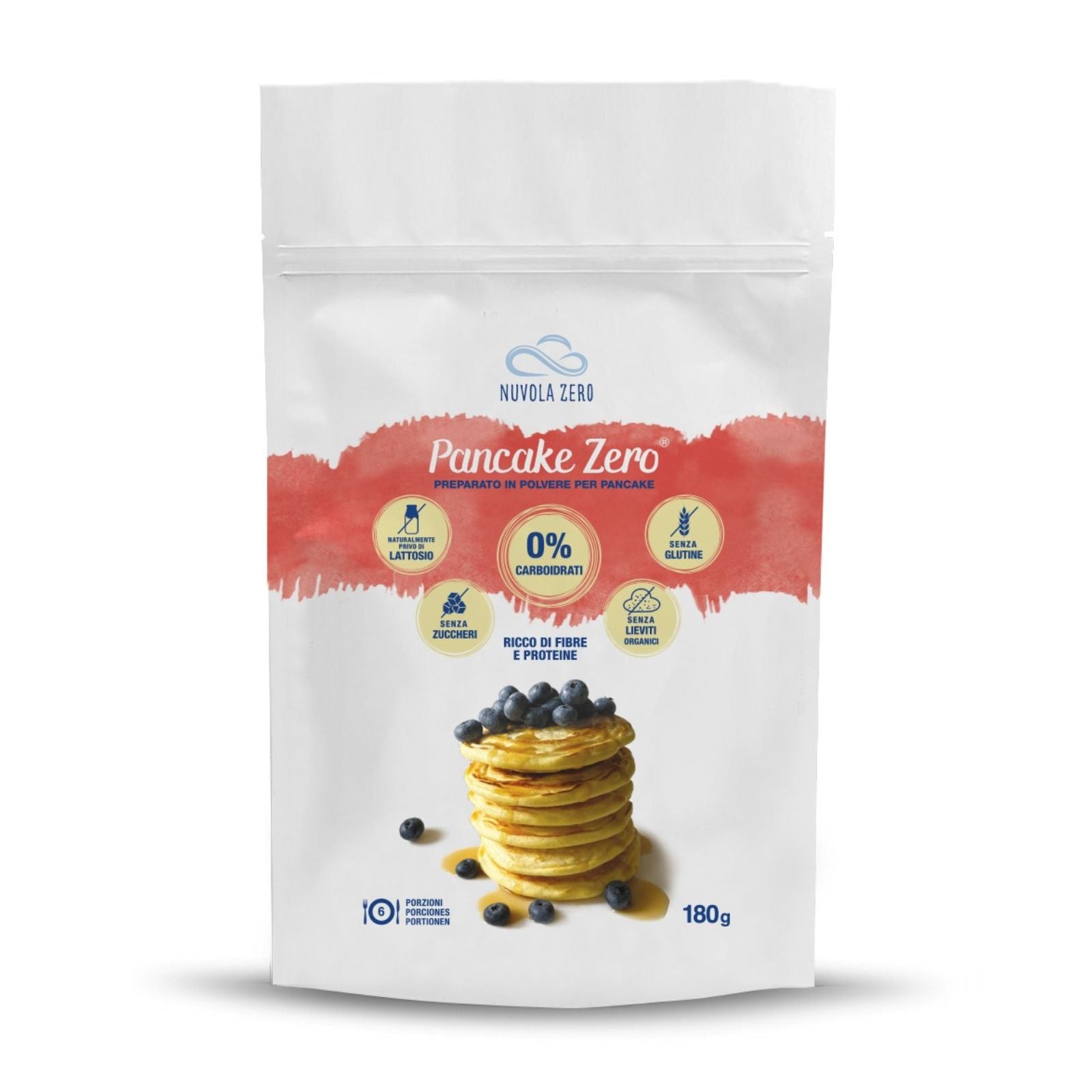 Pancake keto, preparado para hornear. 0 carbohidratos, sin gluten ni lactosa. Nuvola Zero
